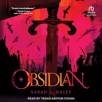 Obsidian – omslag til lydbogen af Sarah J. Daley