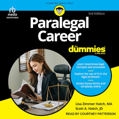 Paralegal Career For Dummies, 3rd Edition – omslag til lydbogen af Lisa Zimmer Hatch, MA, Scott A. Hatch, JD