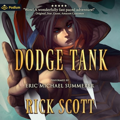 Dodge Tank – omslag til lydbogen af Rick Scott