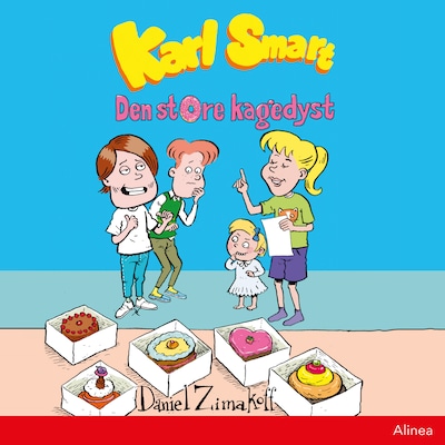 Karl Smart - Den store kagedyst – omslag til lydbogen af Daniel Zimakoff