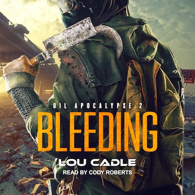 Bleeding – omslag til lydbogen af Lou Cadle