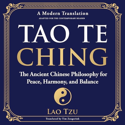 Tao Te Ching – omslag til lydbogen af Lao Tzu, Tim Zengerink