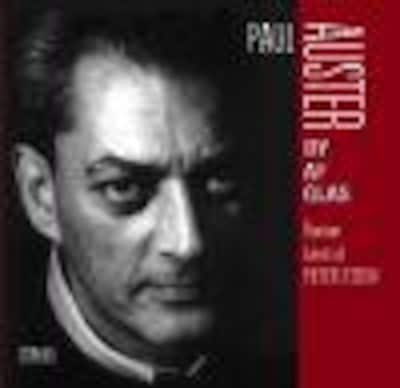 By af glas – omslag til lydbogen af Paul Auster