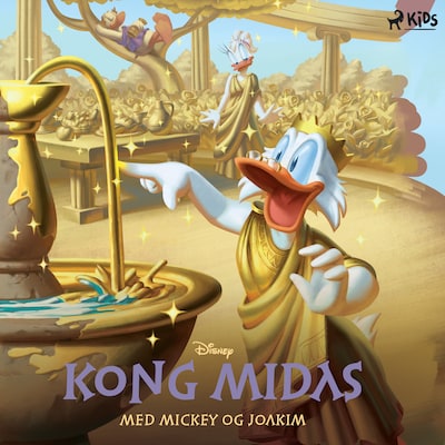 Kong Midas med Mickey og Joakim – omslag til lydbogen af Disney