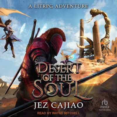 Desert of the Soul – omslag til lydbogen af Jez Cajiao