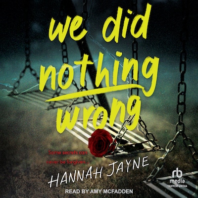 We Did Nothing Wrong – omslag til lydbogen af Hannah Jayne