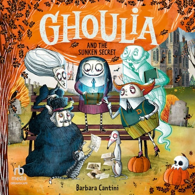 Ghoulia and The Sunken Secret – omslag til lydbogen af Barbara Cantini