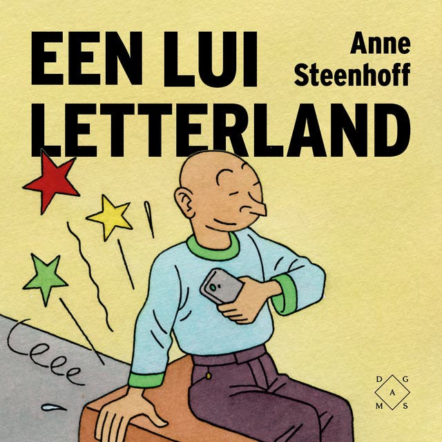 Een lui letterland – omslag van het luisterboek van Anne Steenhoff