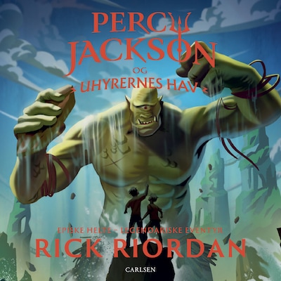 Percy Jackson 2: Uhyrernes hav – omslag til lydbogen af Rick Riordan