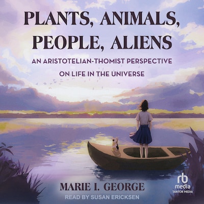 Plants, Animals, People, Aliens – omslag til lydbogen af Marie I. George