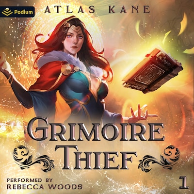 Grimoire Thief Volume 1: Hero's Gambit – omslag til lydbogen af Atlas Kane