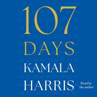107 Days – omslag van het luisterboek van Kamala Harris
