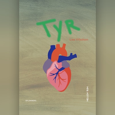 Mellem_rum. Tyr – omslag til lydbogen af Lise Villadsen