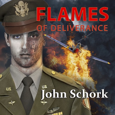 Flames of Deliverance – omslag til lydbogen af John F. Schork