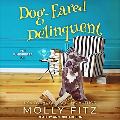 Dog-Eared Delinquent – omslag til lydbogen af Molly Fitz