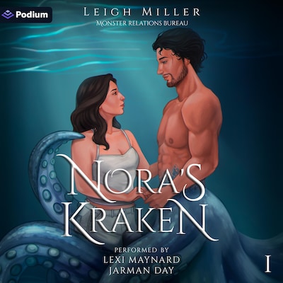 Nora's Kraken – omslag til lydbogen af Leigh Miller