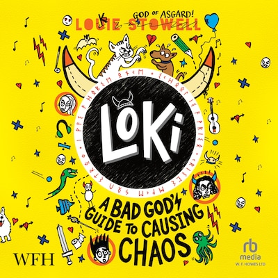 Loki: A Bad God's Guide to Causing Chaos – omslag til lydbogen af Louie Stowell