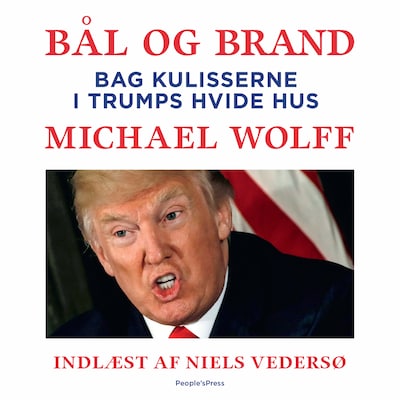 Bål og brand – omslag til lydbogen af Michael Wolff