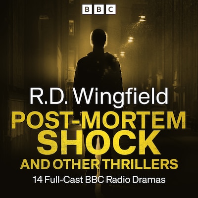 R.D Wingfield: Post-Mortem Shock and other thrillers – omslag til lydbogen af R.D Wingfield