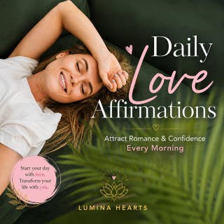 Daily Love Affirmations: Attract Romance & Confidence Every Morning – omslag till ljudboken av Lumina Hearts