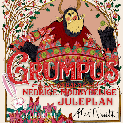 Grumpus og hans nedrige, modbydelige juleplan – omslag til lydbogen af Alex Smith