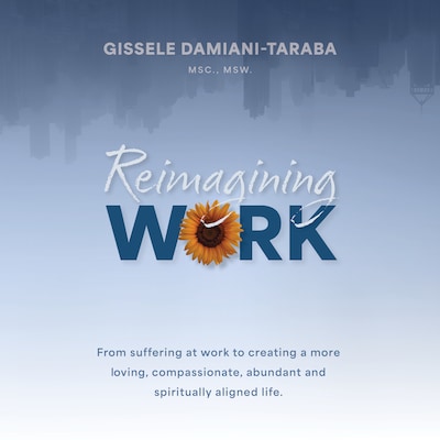 Reimagining Work – omslag till ljudboken av Gissele Damiani-Taraba