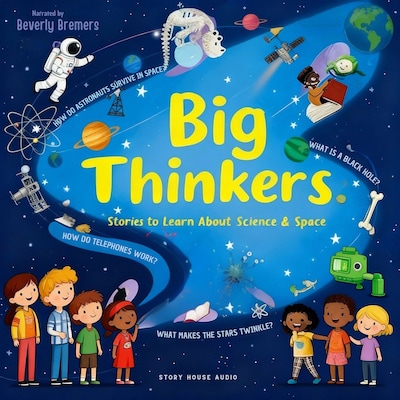 Big Thinkers – omslag til lydbogen af Story House Audio