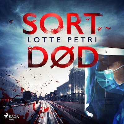 Sort død – omslag til lydbogen af Lotte Petri