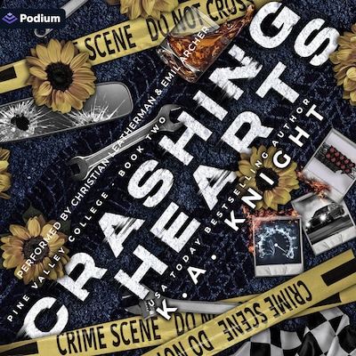 Crashing Hearts – omslag til lydbogen af K.A. Knight