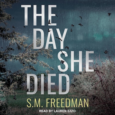 The Day She Died – omslag til lydbogen af S.M. Freedman