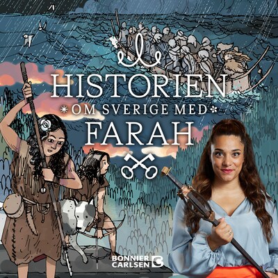 Stenålder, metall och vikingar – omslag till ljudboken av Farah Abadi, Anna Sommansson Richter