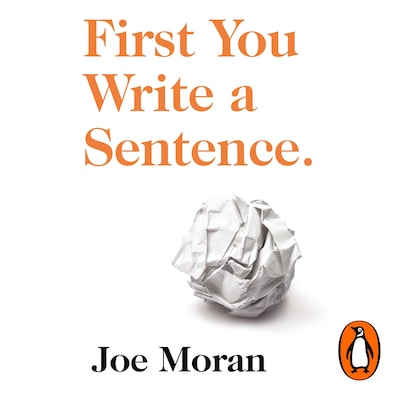 First You Write a Sentence. – omslag til lydbogen af Joe Moran
