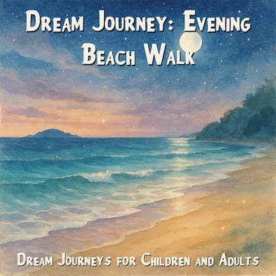 Dream Journeys for Children and Adults, Dream Journey: Evening Beach Walk (Unabridged) – omslag til lydbogen af Claudia Schröder