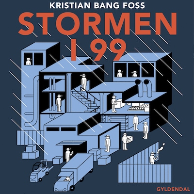 Stormen i 99 – omslag til lydbogen af Kristian Bang Foss