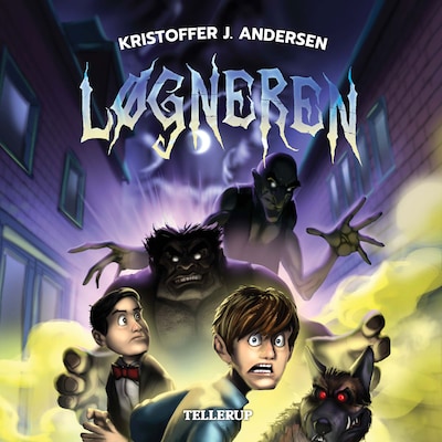Løgneren – omslag til lydbogen af Kristoffer J. Andersen