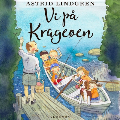 Vi på Krageøen – omslag til lydbogen af Astrid Lindgren