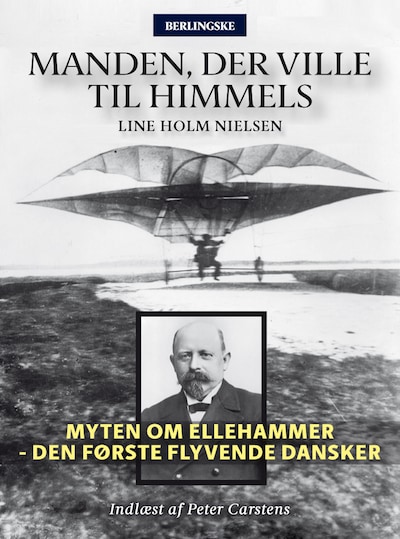Manden, der ville til himmels – omslag til lydbogen af Line Holm Nielsen