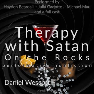 Therapy with Satan: On The Rocks – omslag till ljudboken av Daniel Wescott