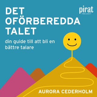 Det oförberedda talet – omslag till ljudboken av Aurora Cederholm