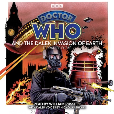 Doctor Who And The Dalek Invasion Of Earth – omslag til lydbogen af Terrance Dicks