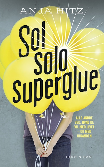 Sol solo superglue – omslag til lydbogen af Anja Hitz