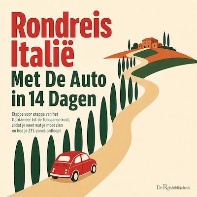 Rondreis Italië Met De Auto in 14 Dagen – omslag van het luisterboek van De Reisbibliotheek