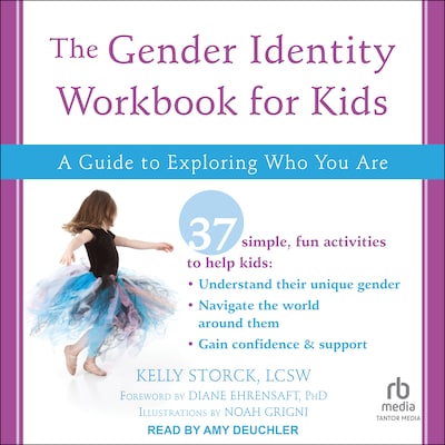The Gender Identity Workbook for Kids – omslag til lydbogen af Kelly Storck, LCSW