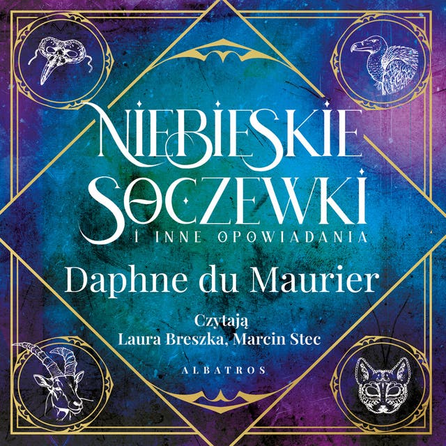 NIEBIESKIE SOCZEWKI – okładka audiobooka, autor Du Maurier Daphne