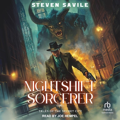 Nightshift Sorcerer – omslag til lydbogen af Steven Savile