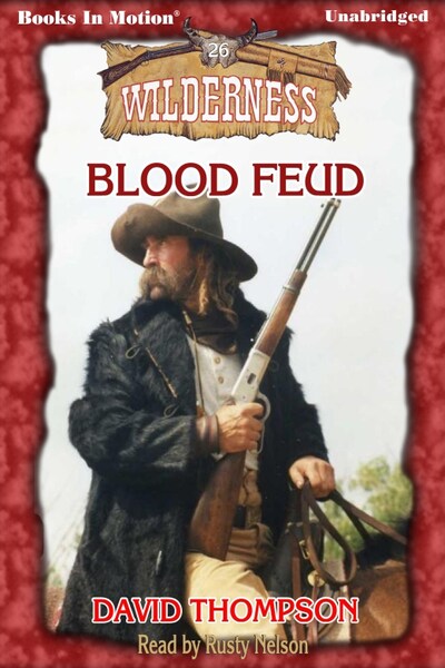 Blood Feud – omslag til lydbogen af David Thompson
