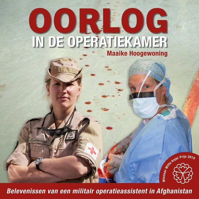 Oorlog in de operatiekamer – omslag van het luisterboek van Maaike Hoogewoning