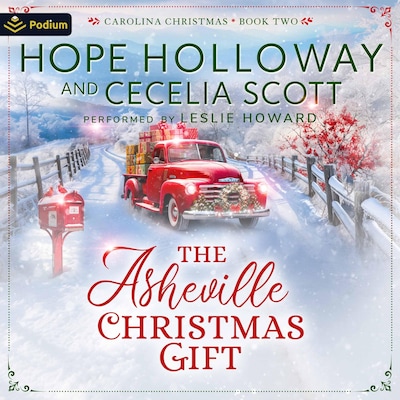 The Asheville Christmas Gift – omslag til lydbogen af Hope Holloway, Cecelia Scott