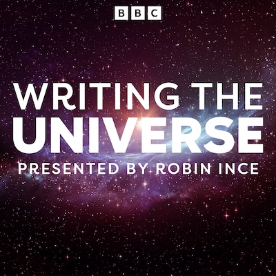 Writing the Universe – omslag til lydbogen af Robin Ince