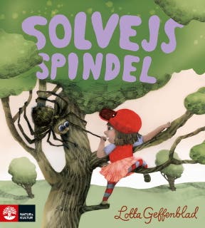 Solvejs spindel – omslag till ljudboken av Lotta Geffenblad